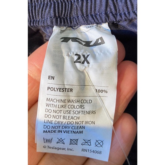 NWT TSLA Pocket Swim Shorts Size 2X Men’s Navy - Picture 3 of 9